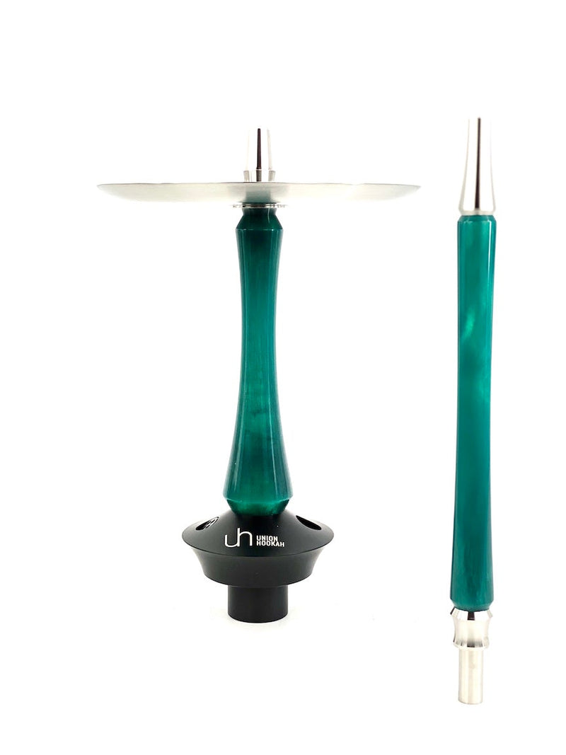 Union Sleek Acrylic Hookah - Turquoise