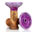 Oblako Phunnel M Glaze Hookah Bowl - Marble Purple/White
