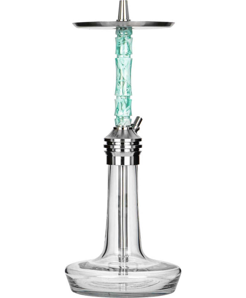 Moze Varity Lounge Hookah - Silver - Clear - Wavy Mint