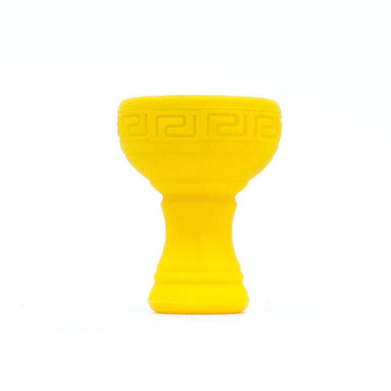 Silicone Hookah Bowl With Metal Screen - Yellow