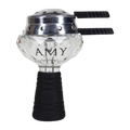 AMY Deluxe Glassi Crystal Hookah Bowl Set 1003 - Black