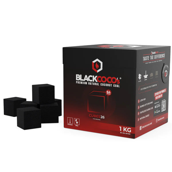 BLACKCOCO's Cubes 26 mm Hookah Charcoal - 