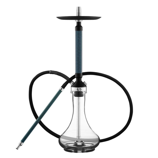 Conceptic Design Carbon Hookah - Blue / With Glass Base