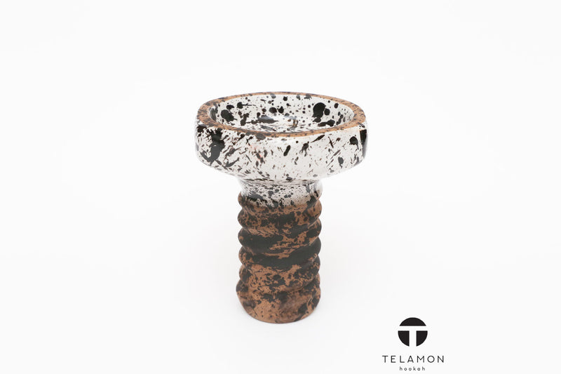 Telamon Evil Screw Glaze Hookah Bowl - White