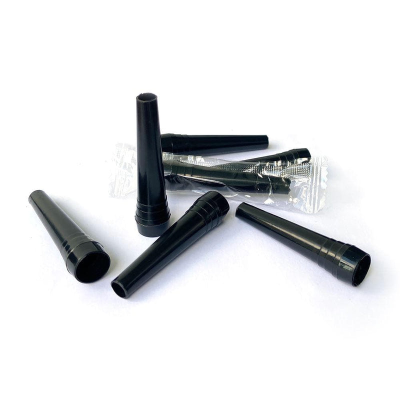Black Disposable Hookah Mouth Tips - Pack of 100 Hookah Tips - 