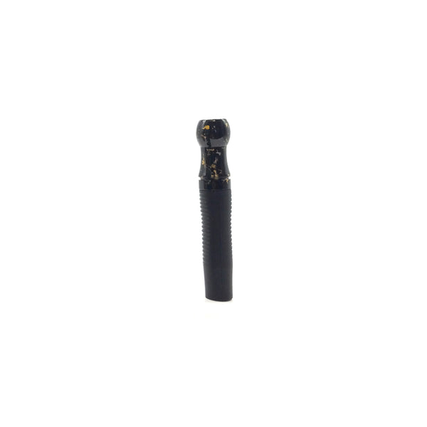 Cyril Gold Resin Personal Hookah Mouth Tip - Black