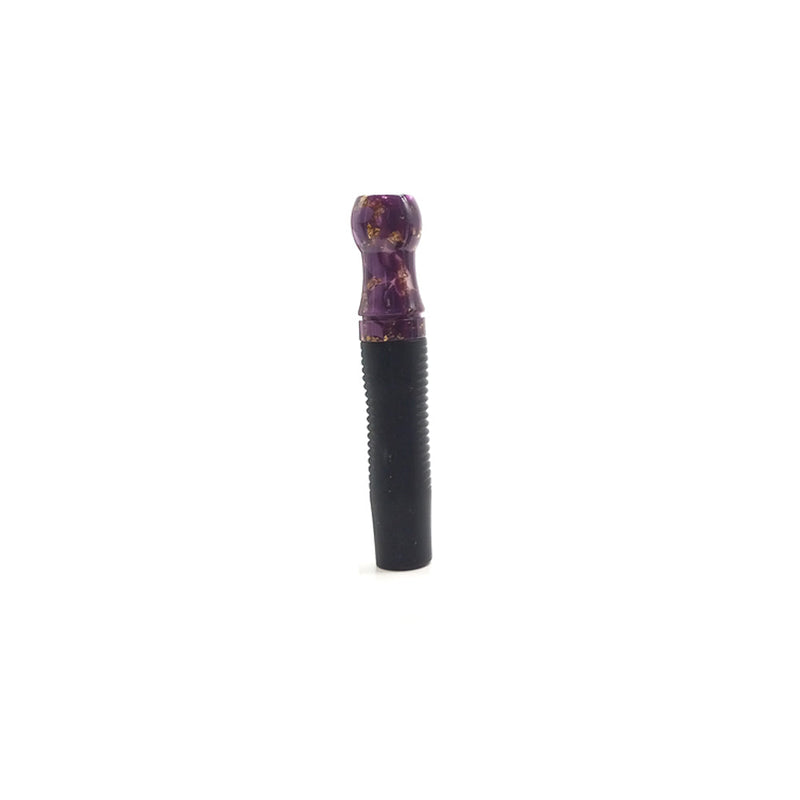 Cyril Gold Resin Personal Hookah Mouth Tip - Purple
