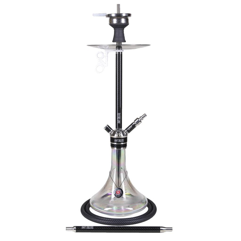 Amy Carbonica Force R Hookah (SS21.01) - Black Clear Base