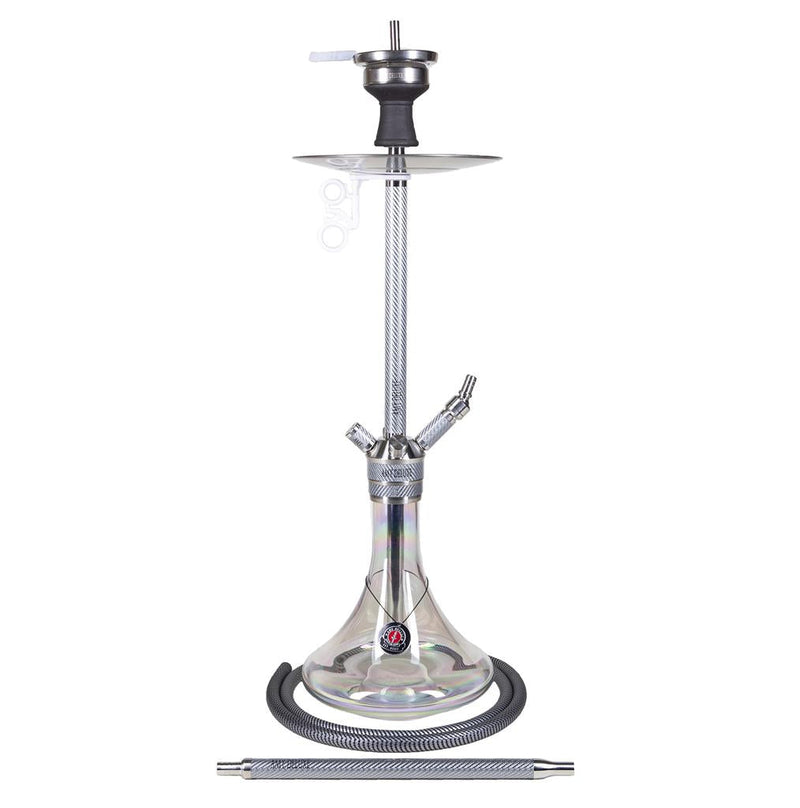Amy Carbonica Force R Hookah (SS21.01) - White-Clear Base