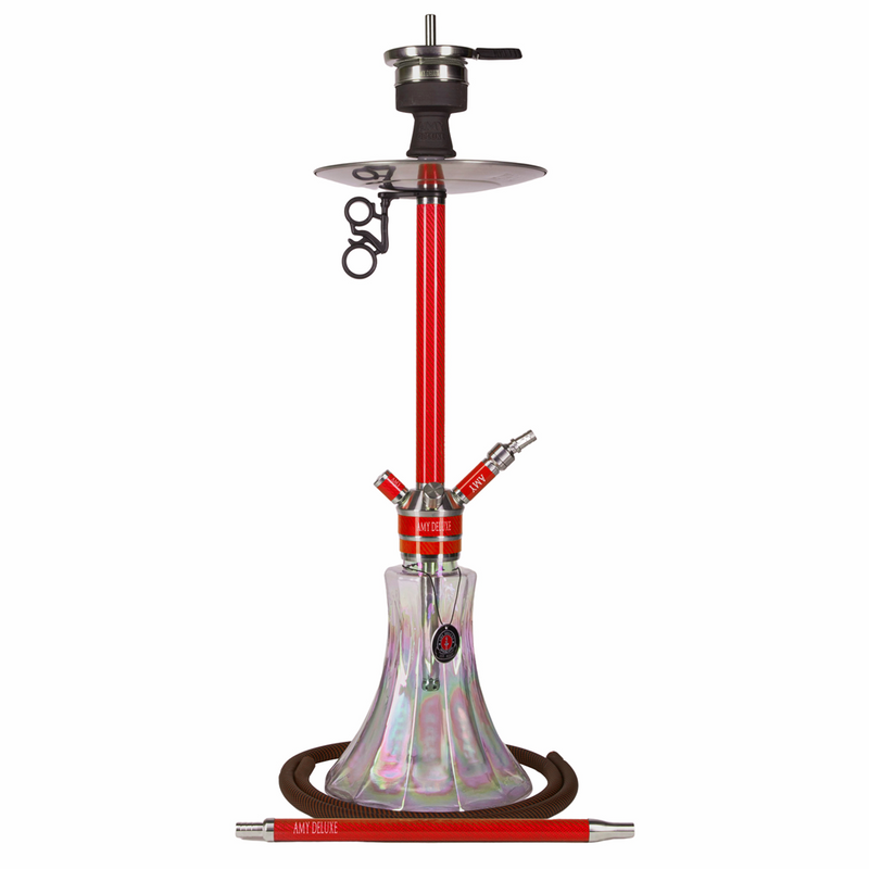 Amy Carbonica Pride R Hookah (SS22.01) - Red-Red Base