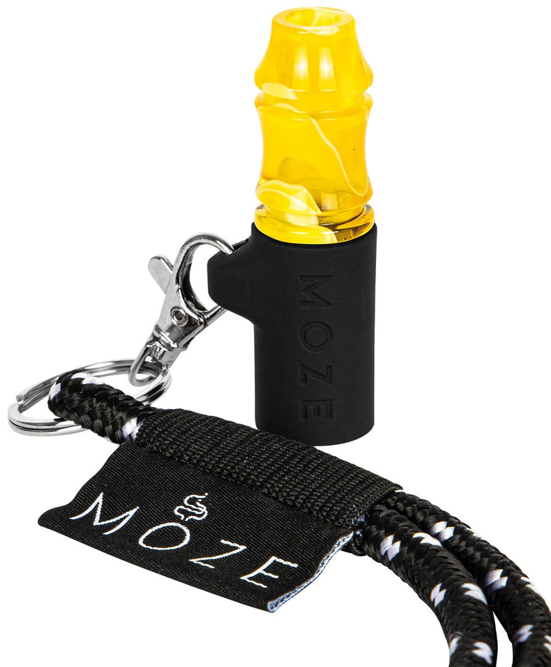Moze Personal Hookah Mouth Tip - Wavy Line - Yellow