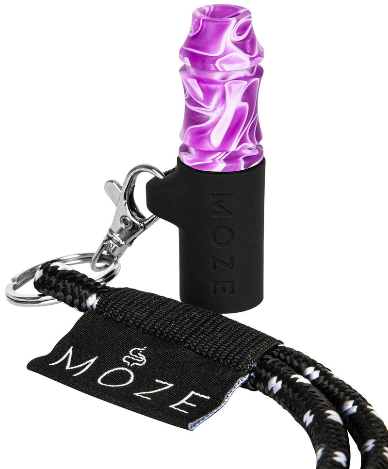 Moze Personal Hookah Mouth Tip - Wild Line - Purple