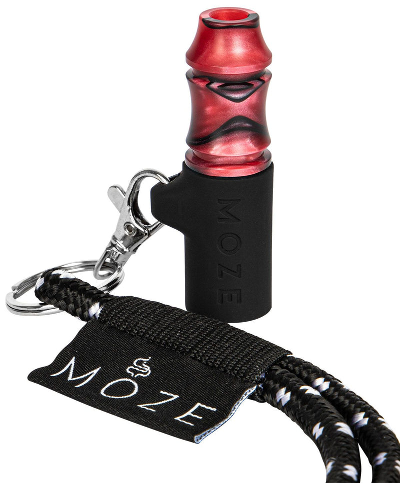 Moze Personal Hookah Mouth Tip - Wild Line - Red