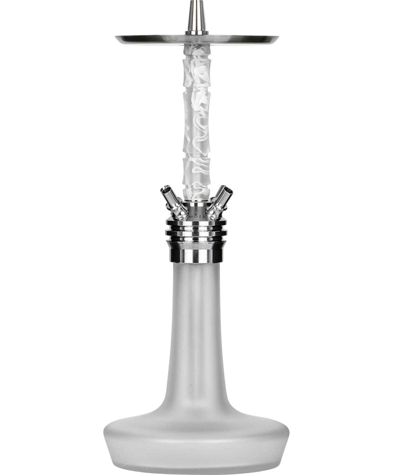 Moze Varity Squad Hookah - Silver - Frosted - Wavy Frosted