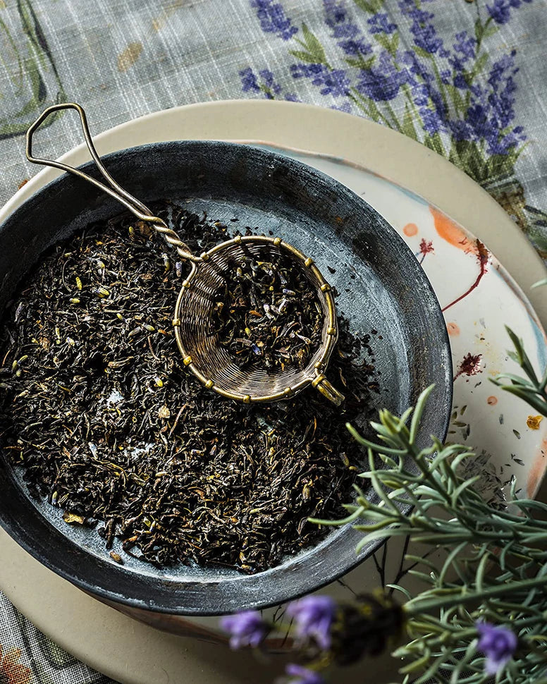 Gardenika Earl Grey Lavender Tea, Loose Leaf, USDA Organic, 55+ Cups – 4 Oz (113g) - 